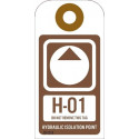 NMC IST Energy Isolation - Hydraulic Isolation Point Tag, Unrippable Vinyl, 10/Pk