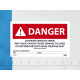 NMC PRD920 Danger, Contains Asbestos Fibers Hazard Warning Label, 3" x 5", PS Paper, 500/Roll