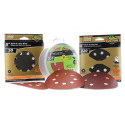Gator Finishing products 372 Sanding Disc, Aluminum Oxide, Red Resin, 8-Hole, 5-In., 5-Pk.