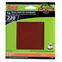 Gator Finishing products 4072 5-Pack 220-Grit 1/4-Sheet Stick-On Sandpaper
