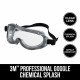 3M 91264H1-DC Professional Chemical Splash/Impact Goggle, Clear Lens
