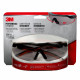 3M 4709 Performance Eyewear, Wrap-Around Protection, Black/Red Frame