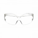 3M SF200H1-DC SecureFit Safety Eyewear, Clear Frame, Clear Anti-fog Lens