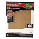 Gator Finishing products 4439 Multi Surface Aluminum Oxide Sandpaper, Extra Coarse 40-Grit, 9 X 11-In., 3-Pk.