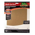 Gator Finishing products 4445 Multi Surface Sandpaper, Assorted Grit, 9 X 11-In., 12-Pk.
