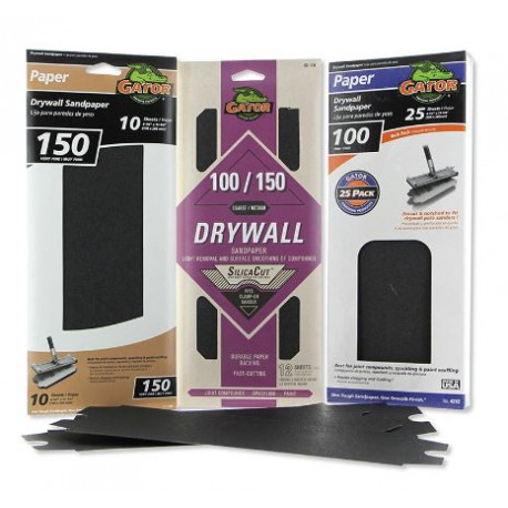 Ali Industries 727 Premium Drywall Sandpaper, 4.25 X 11.25-In., Pre-Cut, 5-Pk.