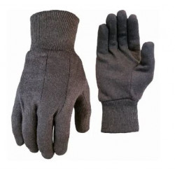 Big Time Products 9126-26 True Grip Brown Cotton Jersey Gloves, Men's, Medium