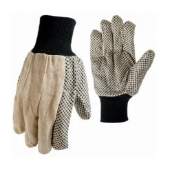 Big Time Products 9162-26 True Grip Dotted Cotton Canvas Gloves, Men's, Medium
