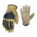 Big Time Products 9887 True Grip Leather Hybrid Impact Gloves, Large, Men's