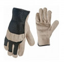 Big Time Products 9914 True Grip Suede Cowhide Leather Palm with Mesh Back Work Gloves