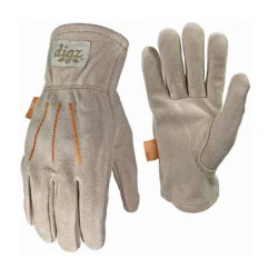 Big Time Products 78217-26 Digz Women's Suede Leather Garden Gloves, Large