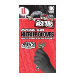 Big Time Products 23890-110 Grease Monkey Disposable Nitrile Gloves, Large, 100-Ct.