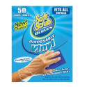Big Time Products 11250-16 Soft Scrub Disposable Vinyl Gloves, Latex & Powder Free, One Size, 50-Ct.
