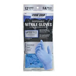 Big Time Products 13822-26 Firm Grip Disposable Nitrile Gloves, 10-Ct.