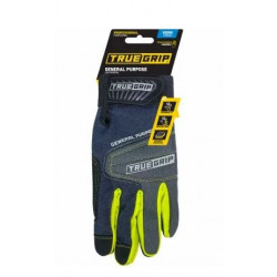 Big Time Products 9869 True Grip General Purpose Work Gloves, Touchscreen Compatible, Blue