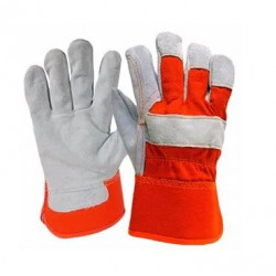 Big Time Products 9133-26 True Grip Split Leather Work Gloves, Gray, Large