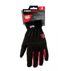 Big Time Products 9083-21 True Grip High-Performance Utility Work Gloves, Anti-Vibration, Black/Red, Large