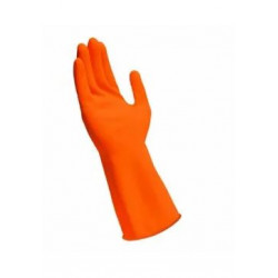 Big Time Products 1310 Firm Grip Pro Paint Stripping & Cleaning Nitrile Glove, Orange, Men's