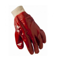 Big Time Products 25040-26 Grease Monkey PVC-Coated Work Gloves, Jersey Lining, Red, Men's, Large
