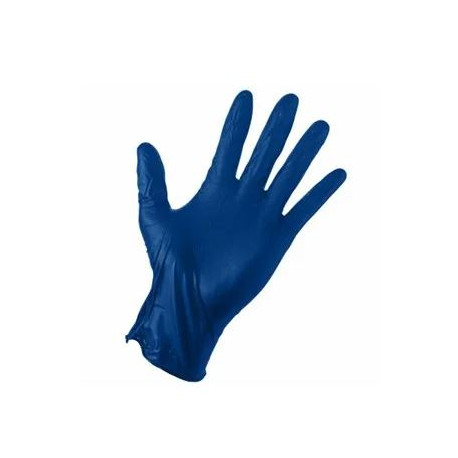 Big Time Products 23555-110 Heavy-Duty Latex Gloves, Blue, Men's, Large, 50-Ct.