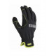 Big Time Products 20021-23 Master Mechanic High Performance Work Gloves, Black Synthetic Leather Palm & Fingers, Medium