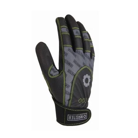 Big Time Products 2004 Master Mechanic High-Performance Athletic Work Gloves, Synthetic Leather, Lycra Shell, Men's