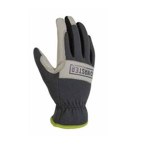 Big Time Products 2005 Master Mechanic Hybrid High-Performance Work Gloves, Leather Palm, Spandex Shell, Men's