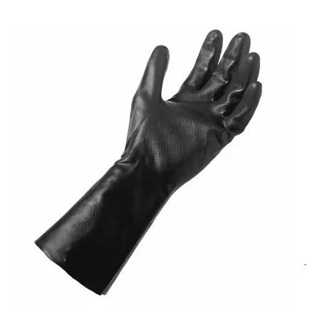 Big Time Products 23403-26 Grease Monkey Long Cuff Neoprene Work Gloves, Black, Men's, Large