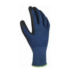 Big Time Products 99947-26 True Grip Latex-Coated Bamboo Work Gloves, Blue, Men's, Large
