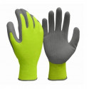 Big Time Products 9882 True Grip Latex Honeycomb Hi-Viz Work Gloves, Yellow, Men's