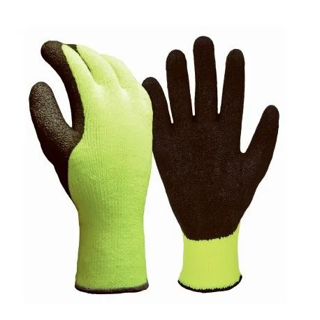 Big Time Products 872 True grip Winter Gloves, Hi-Viz Yellow Acrylic, Thermal Shell, Men's