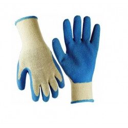 Big Time Products 91833-09 True Grip Latex Rubber Work Gloves, Men's, Large, 3-Pk.