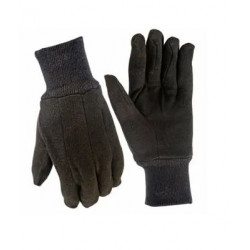Big Time Products 92273-23 True Grip Cotton Jersey Work Gloves, Brown, Men's, Large, 3-Pk.