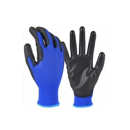 Big Time Products 9847 True Grip Polyurethane-Coated Work Glove, Blue, Men's