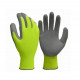 Big Time Products 98821-26 True Grip Honeycomb Work Gloves, Hi-Viz Yellow Polyester, Men's, Medium