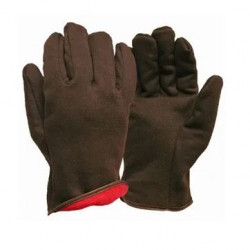 Big Time Products 9927-26 True Grip Jersey Winter Work Gloves, Brown, Fleece Lined, Men's, Large