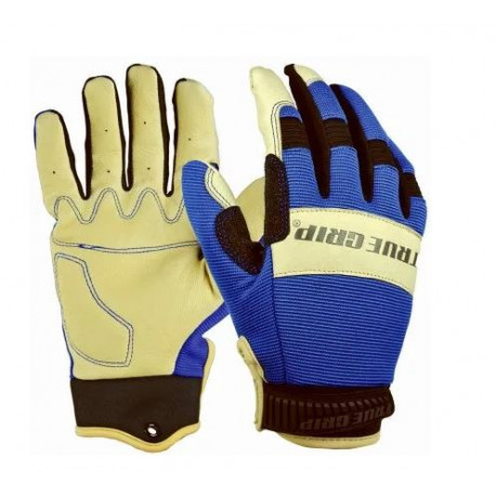 Big Time Products 99516-23 True Grip Hybrid Leather Work Gloves
