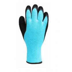 Big Time Products 8726-26 True Grip Latex Palm Winter Gloves, Thermal Liner, Hi-Viz Yellow, Men's, Medium