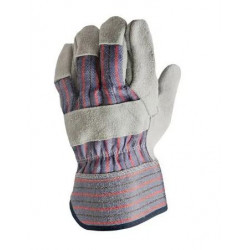 Big Time Products 9224-26 True Grip Leather-Palm Work Gloves, Cotton Back, Men's, Extra large