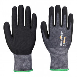 Portwest AP12 SG Grip15 Eco Nitrile Glove (Pk12), Grey/Black