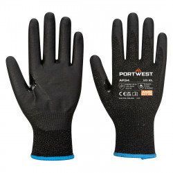 Portwest AP34 LR15 Nitrile Foam Touchscreen Glove (Pk12), Black