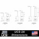 Paclock UCS-2A 5/16" Shackle Diameter, Medium Duty Padlock