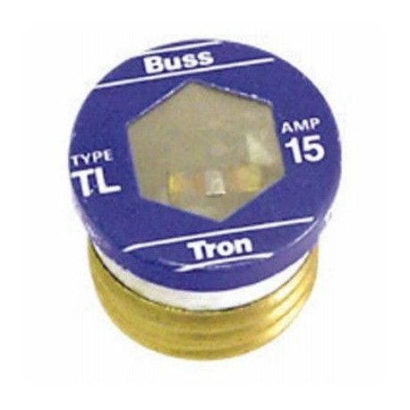 Cooper Bussmann BP/TL Plug Fuse, Type TL, Time Delay, 3-Pk.