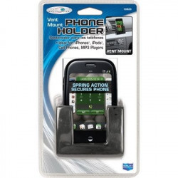 Custom Accessories 10929 Car Cell Phone & MP3 Holder, Black, Vent Mount