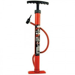 Custom Accessories 57772 60PSI Red Enamel Bicycle Tire Pump