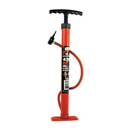 Custom Accessories 57772 60PSI Red Enamel Bicycle Tire Pump