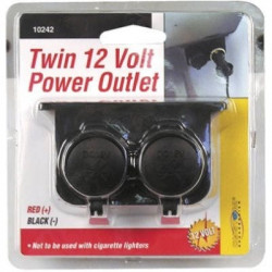 Custom Accessories 10242 Auxiliary Twin Outlet 12 Volt