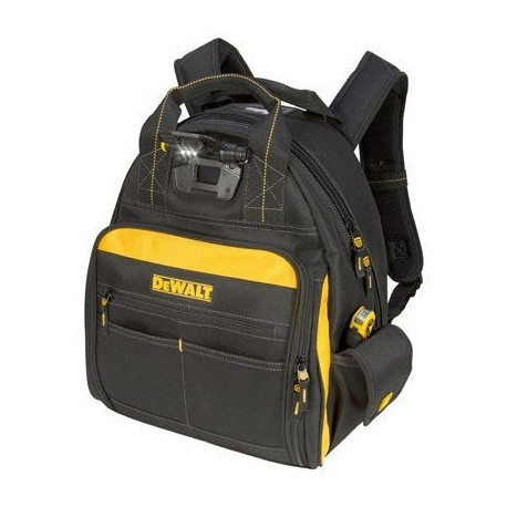 Custom Leathercraft DGL523 Tool Backpack Bag, LED Light, 57-Pocket