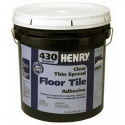 Henry 141192 430 Thin-Spread Floor Tile Adhesive, Clear, 4 Gals