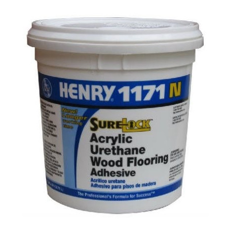 Henry 336526 1171 Acrylic Urethane Wood Flooring Adhesive, 1 Gals